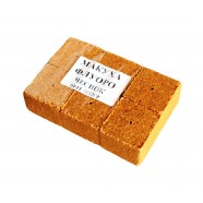 Кубик для макушатника для риби, Флуоро, з отвором, 45х45х20мм, 6шт/уп, смак Часник